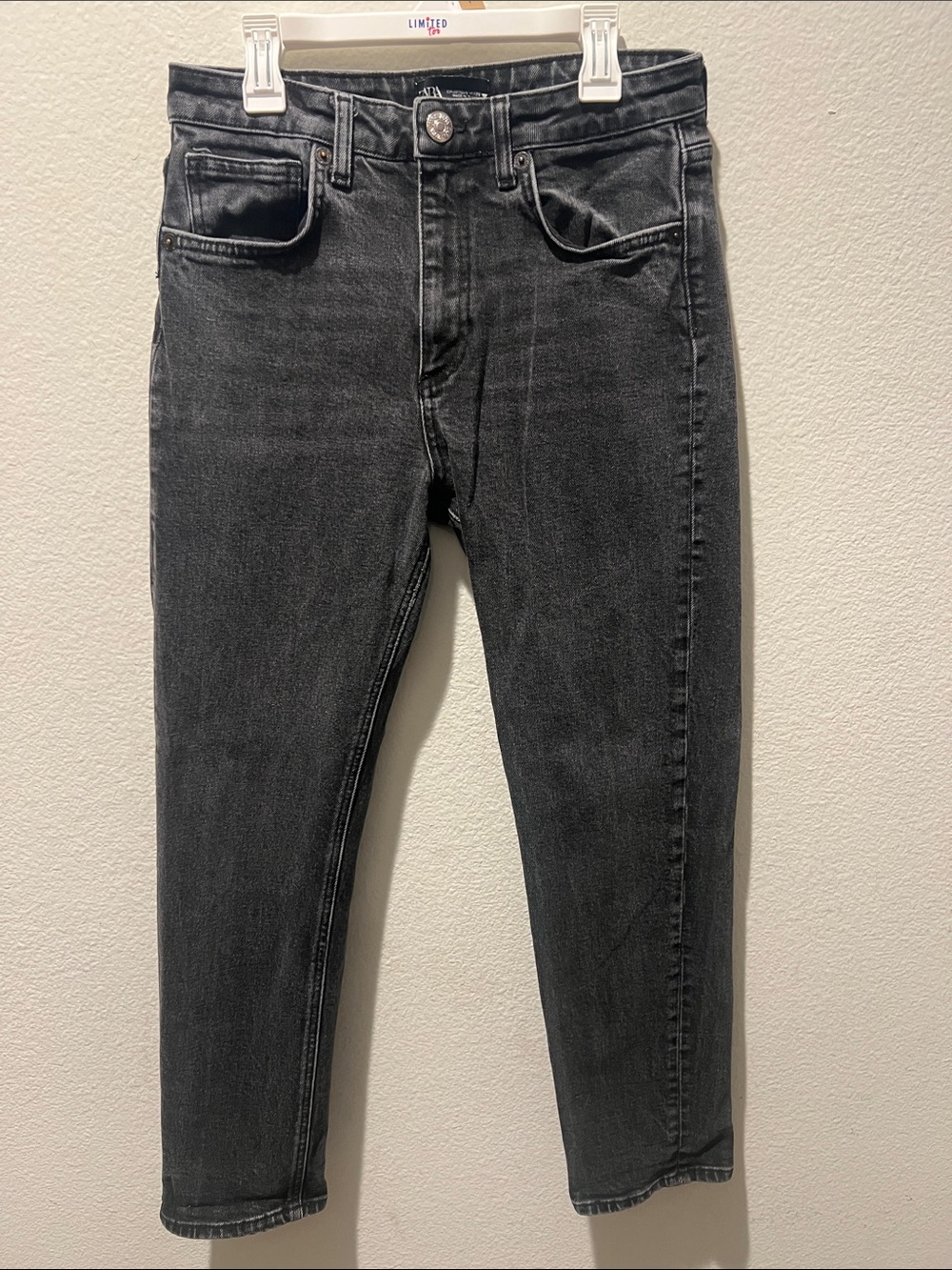 Zara Women's Slim Jeans in Washed Black